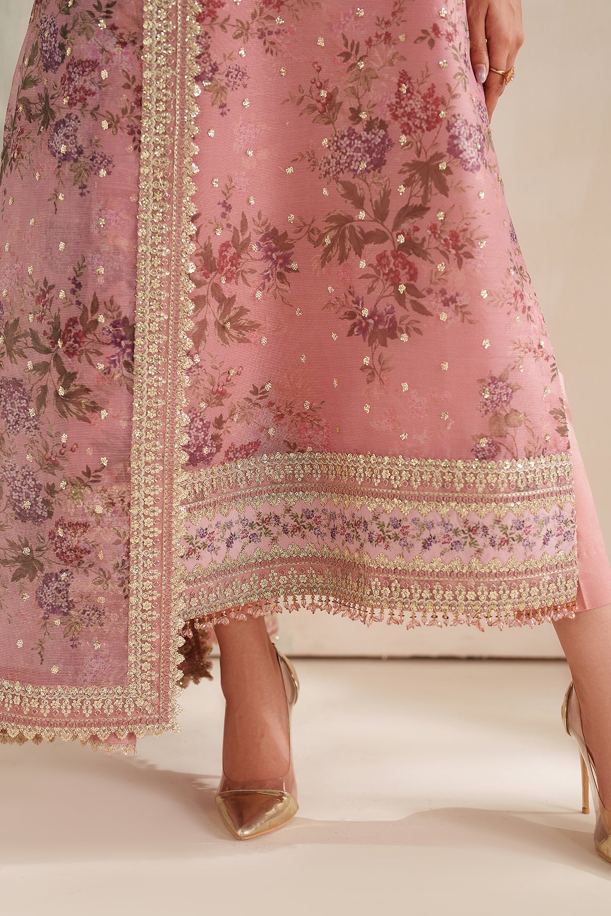 EMBROIDERED COTTON NET UF-4374