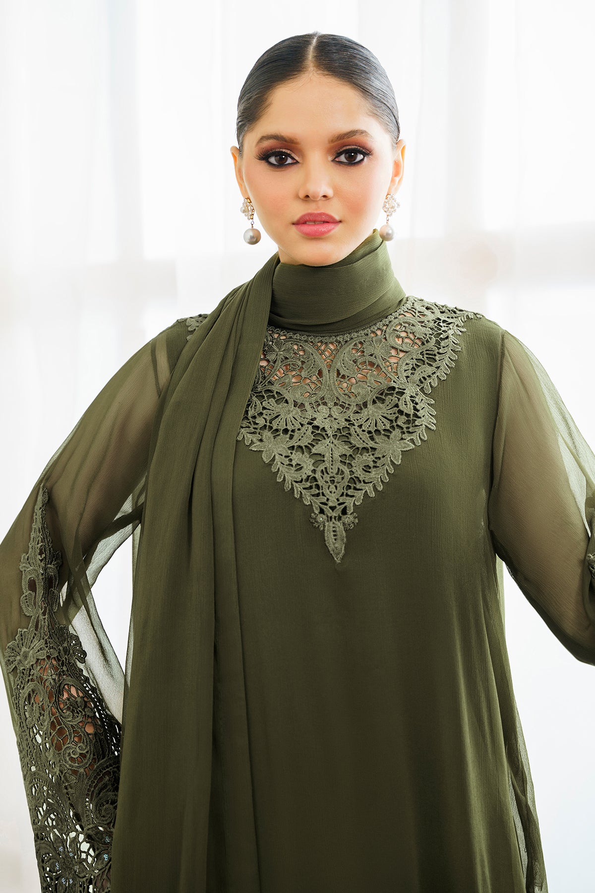 EMBROIDERED CHIFFON PR-902