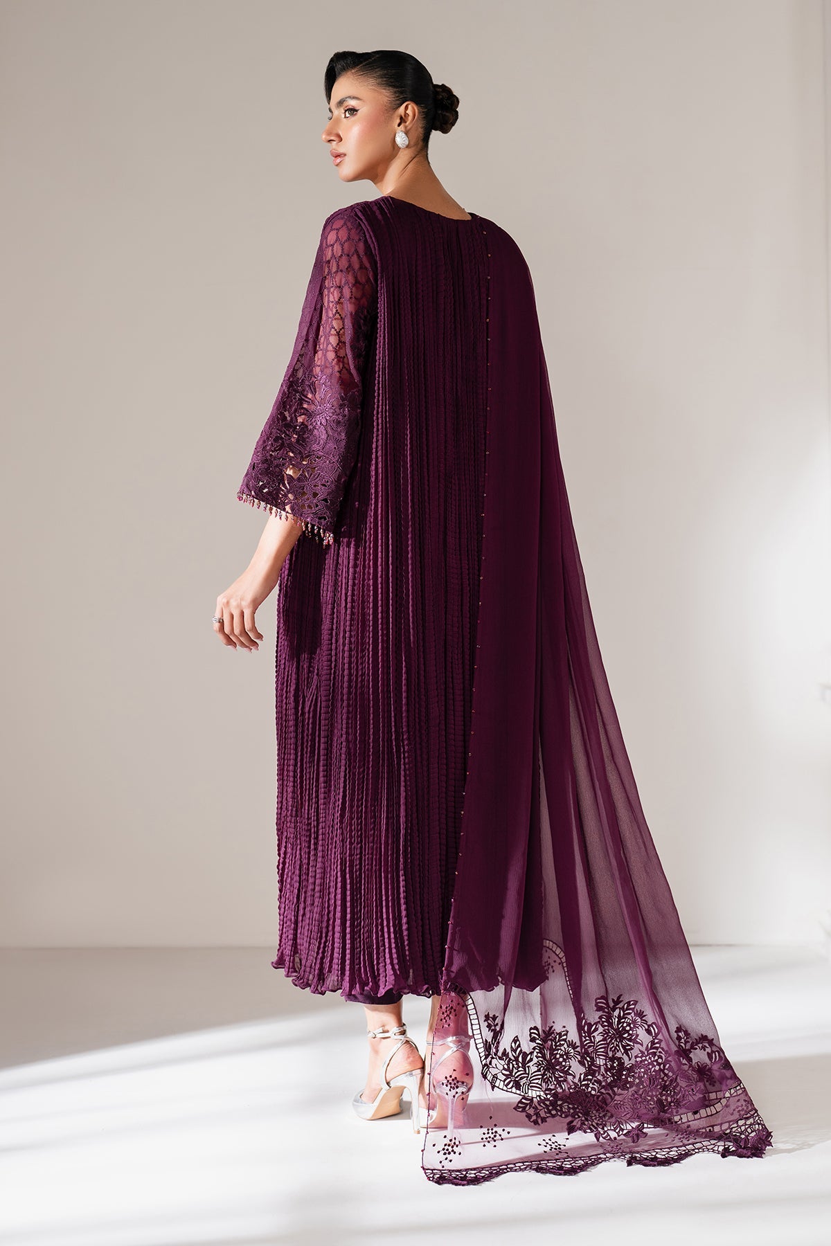 EMBROIDERED CHIFFON PR-1102