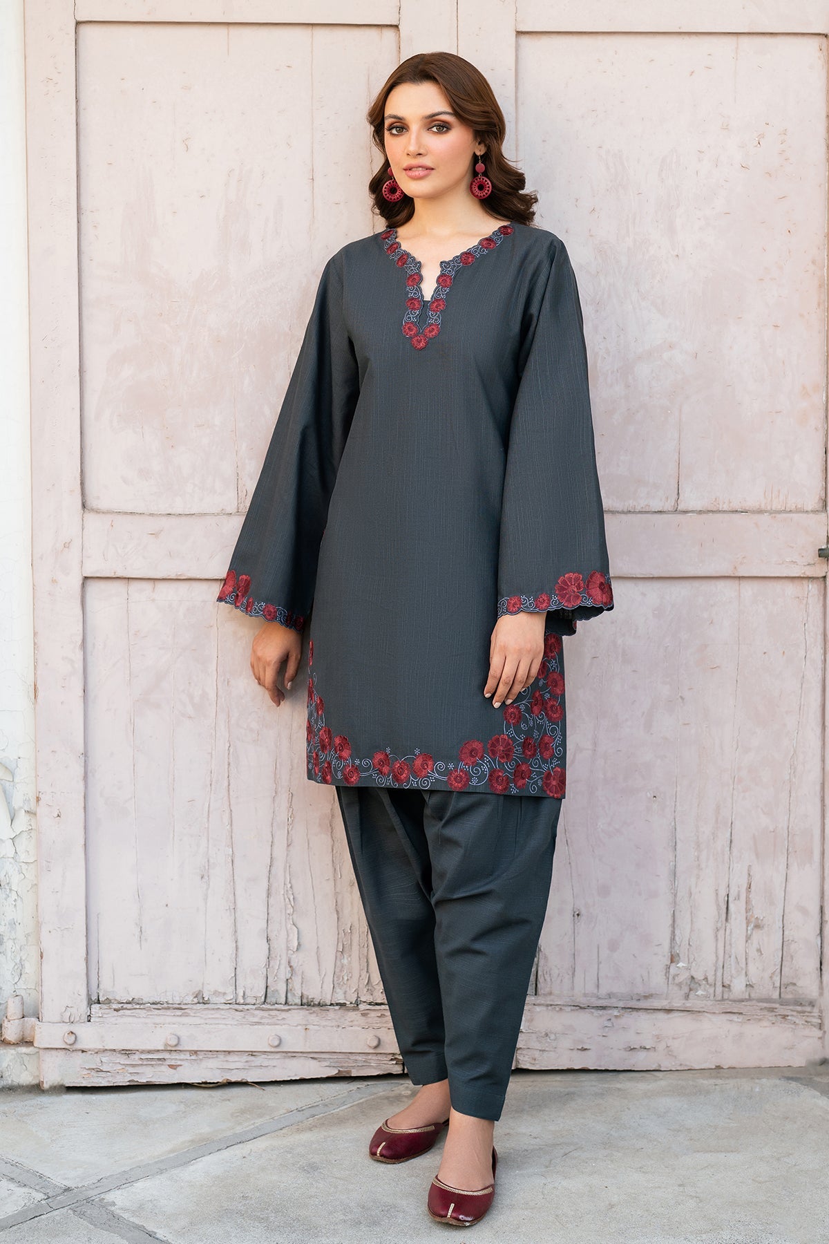 EMBROIDERED KHADDAR PR-1043