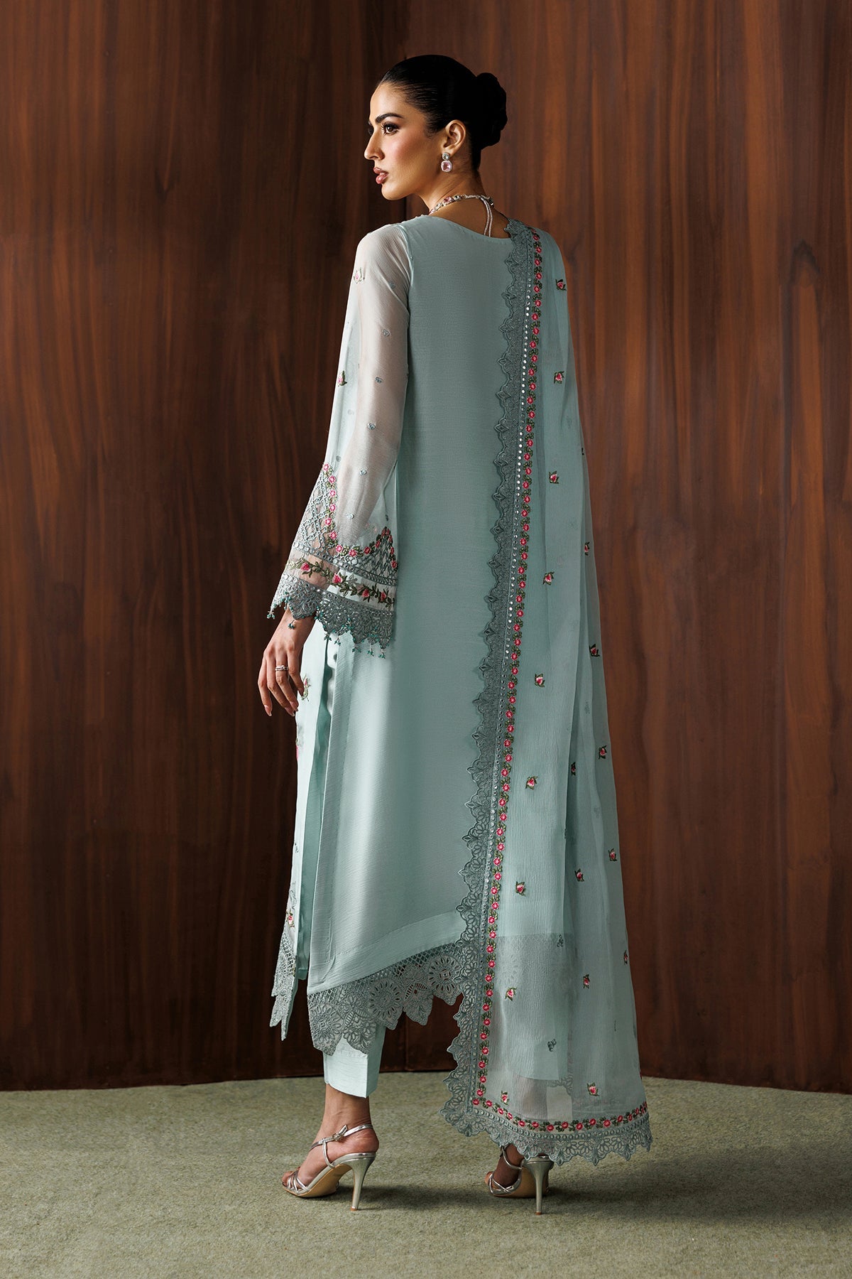 EMBROIDERED CHIFFON SF-4438