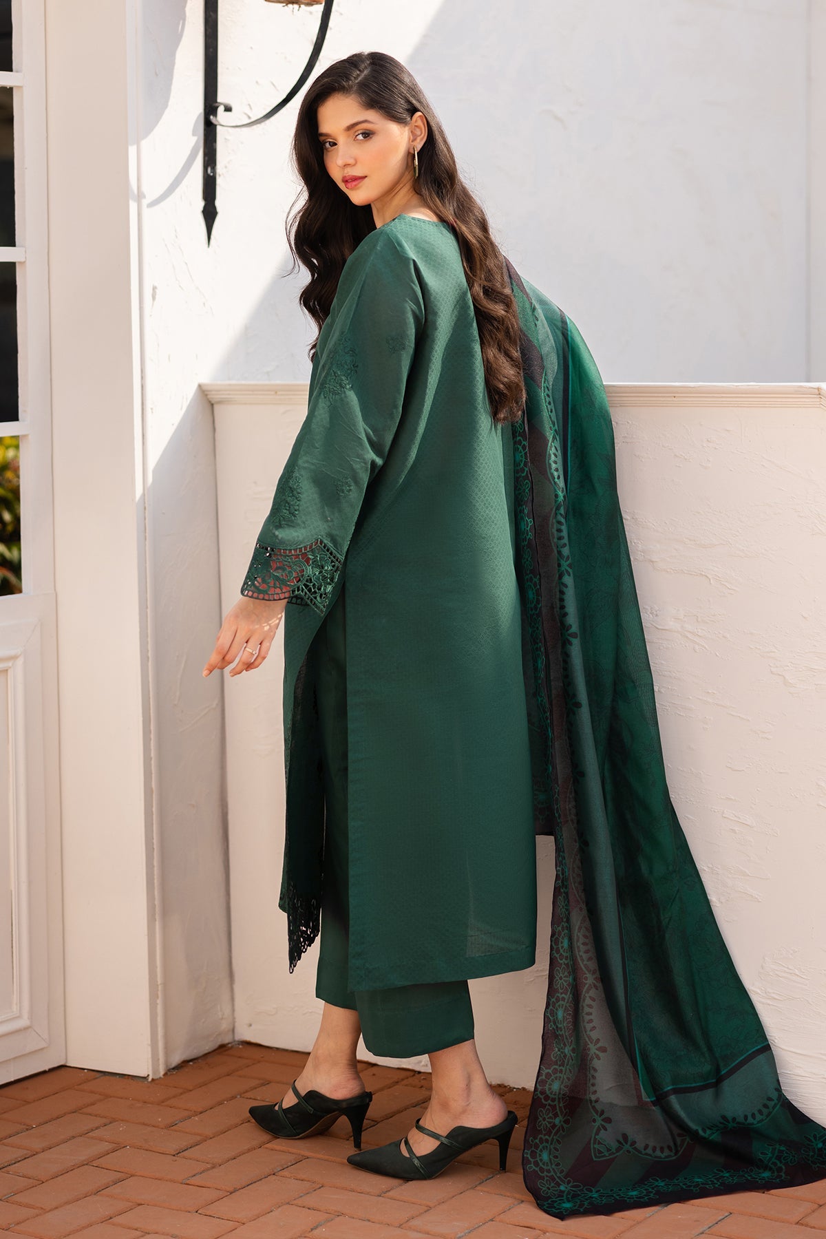 EMBROIDERED JACQUARD LAWN PR-1104