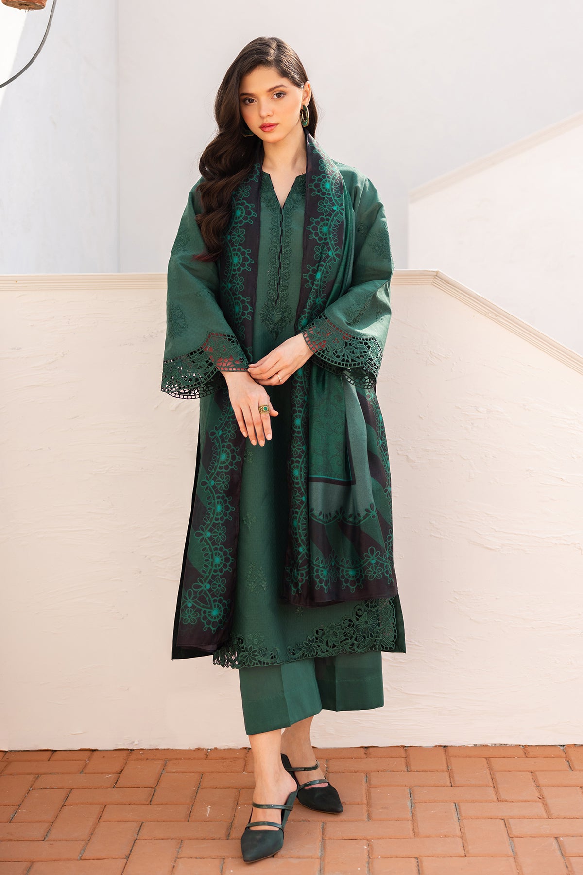 EMBROIDERED JACQUARD LAWN PR-1104