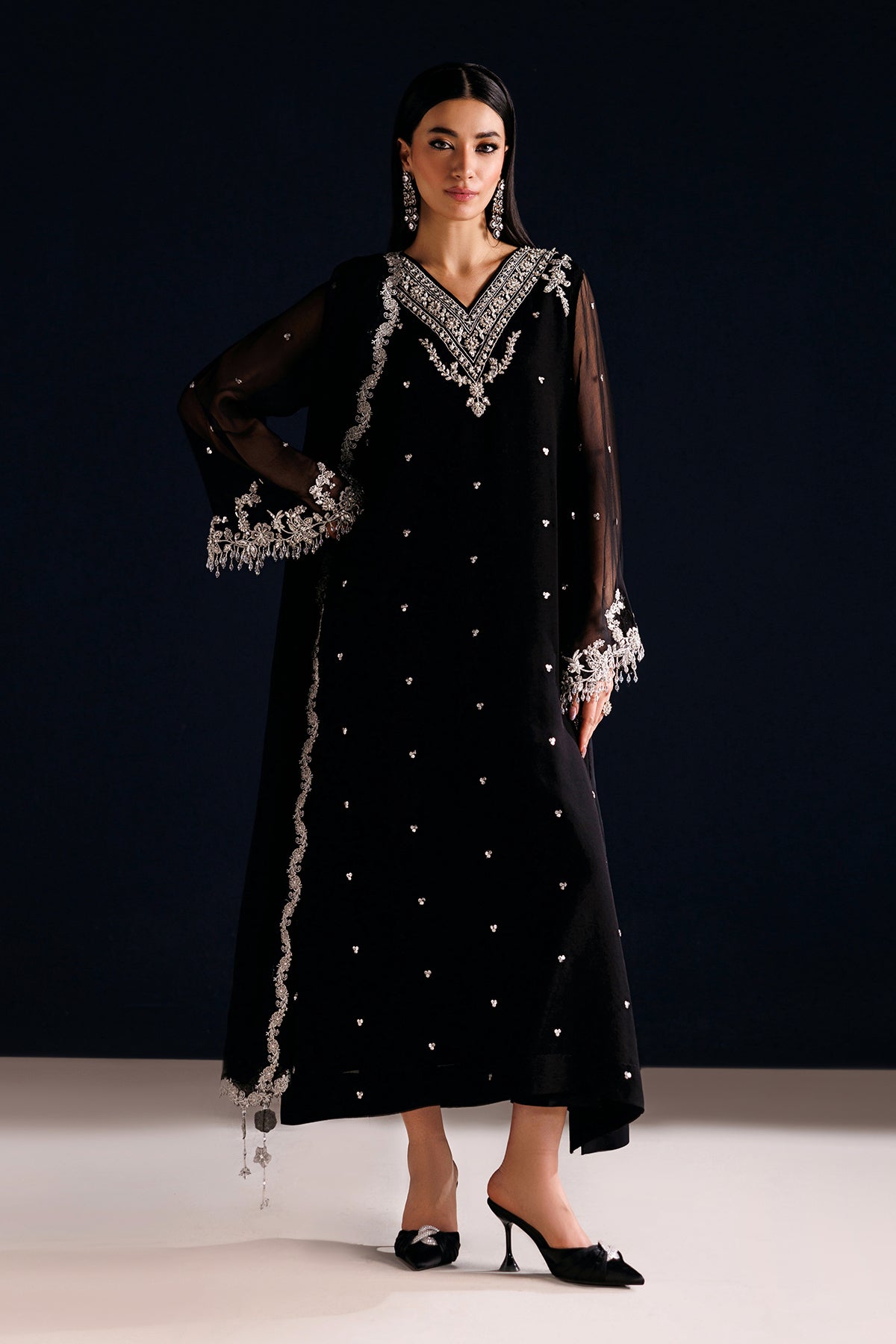 EMBROIDERED CHIFFON PR-1318