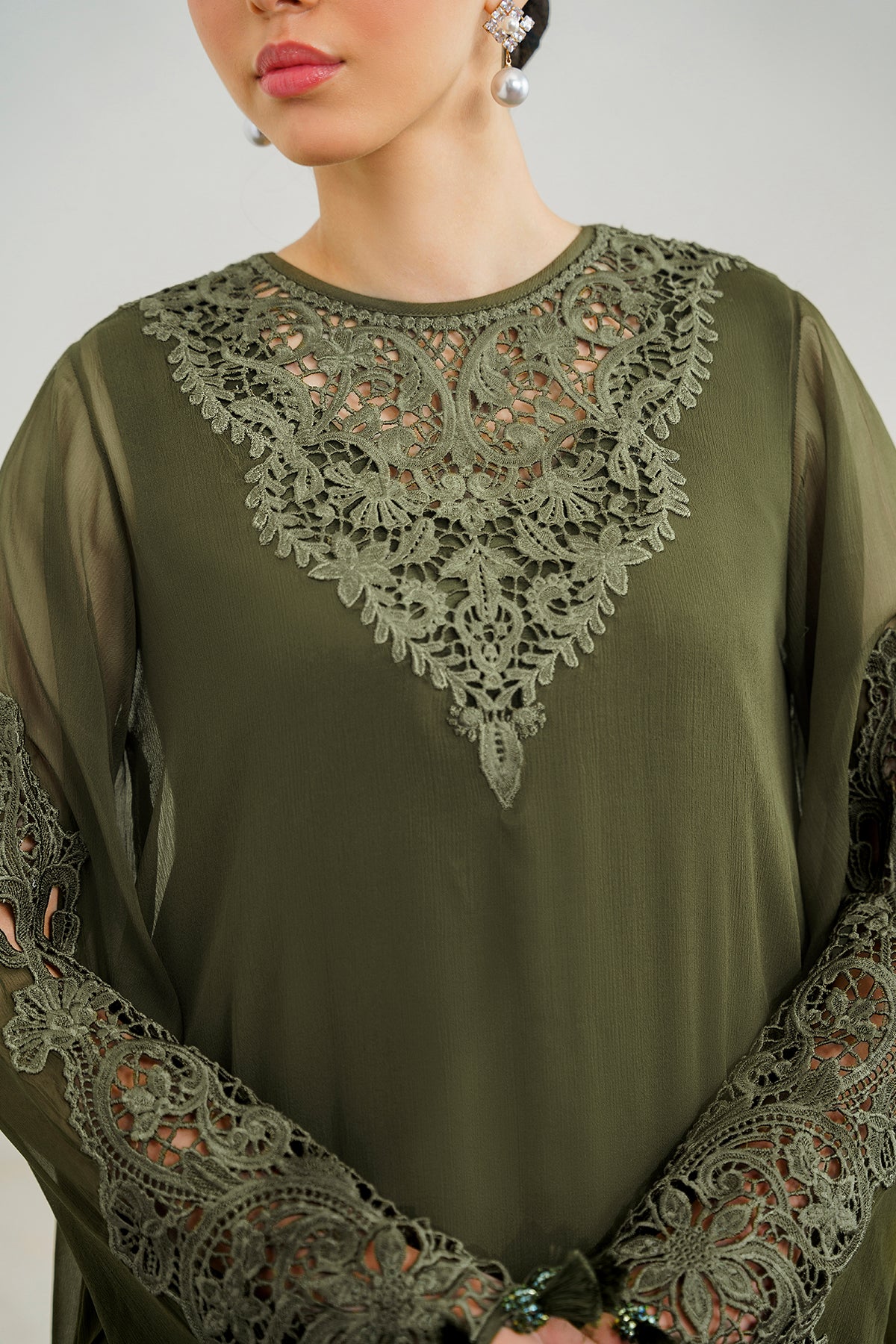 EMBROIDERED CHIFFON PR-902