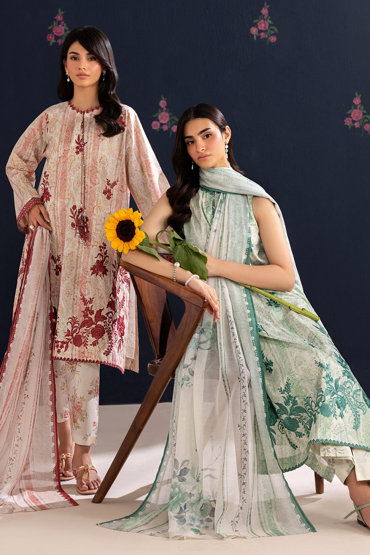 EMBROIDERED LAWN UF-4456