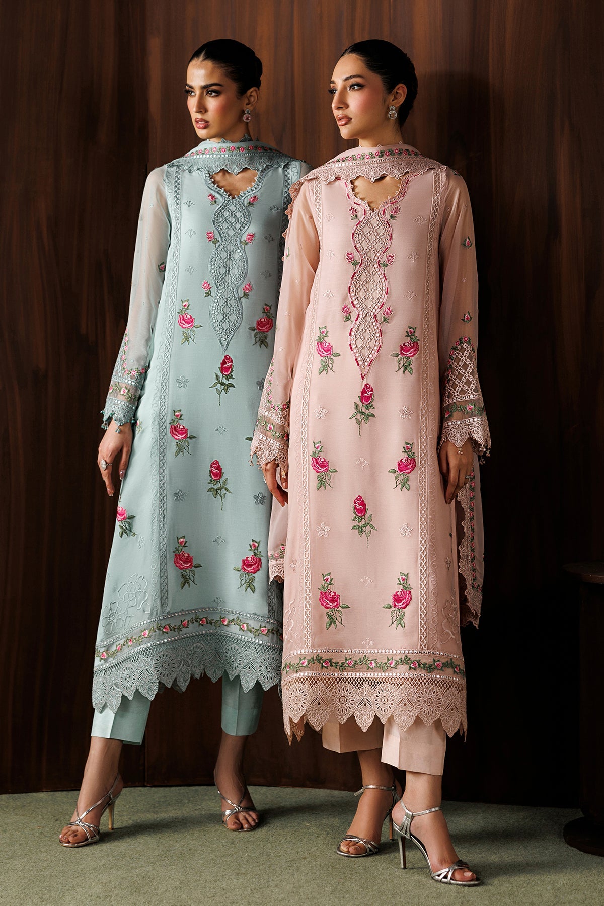 EMBROIDERED CHIFFON UF-4439