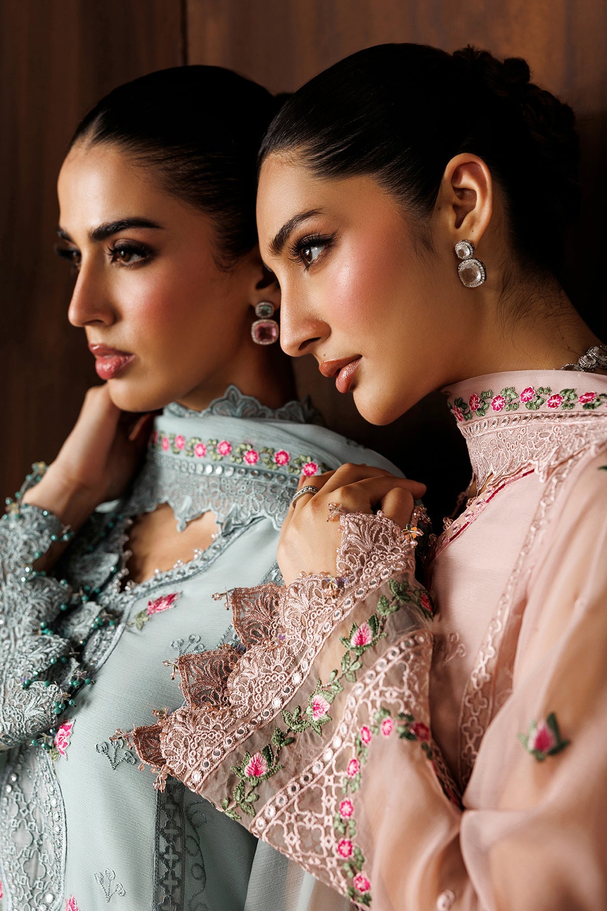 EMBROIDERED CHIFFON UF-4439