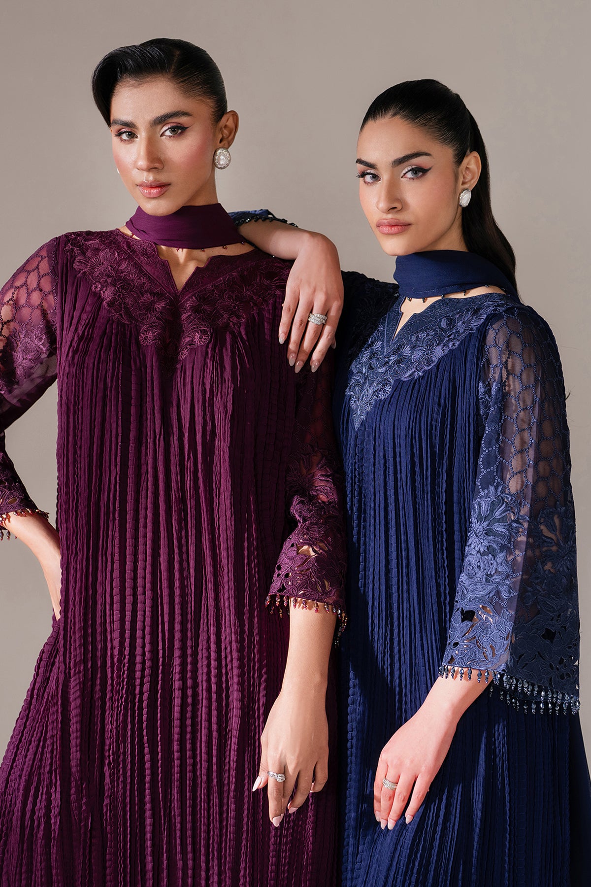 EMBROIDERED CHIFFON PR-1103