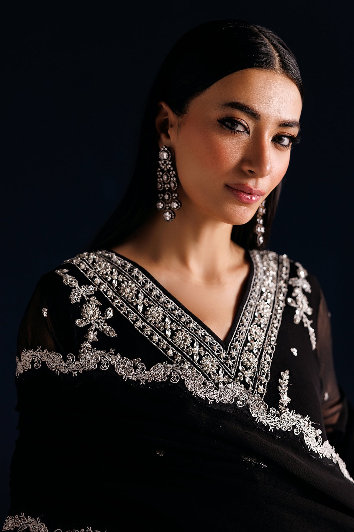 EMBROIDERED CHIFFON PR-1318