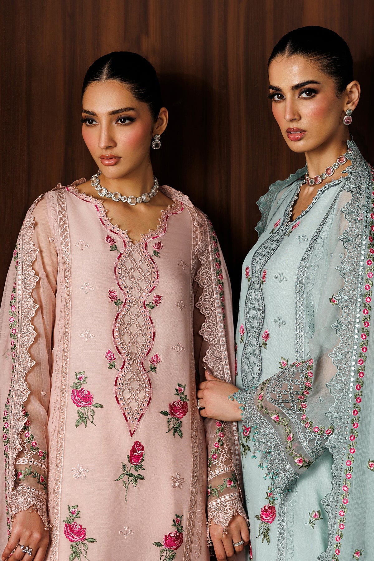 EMBROIDERED CHIFFON UF-4439