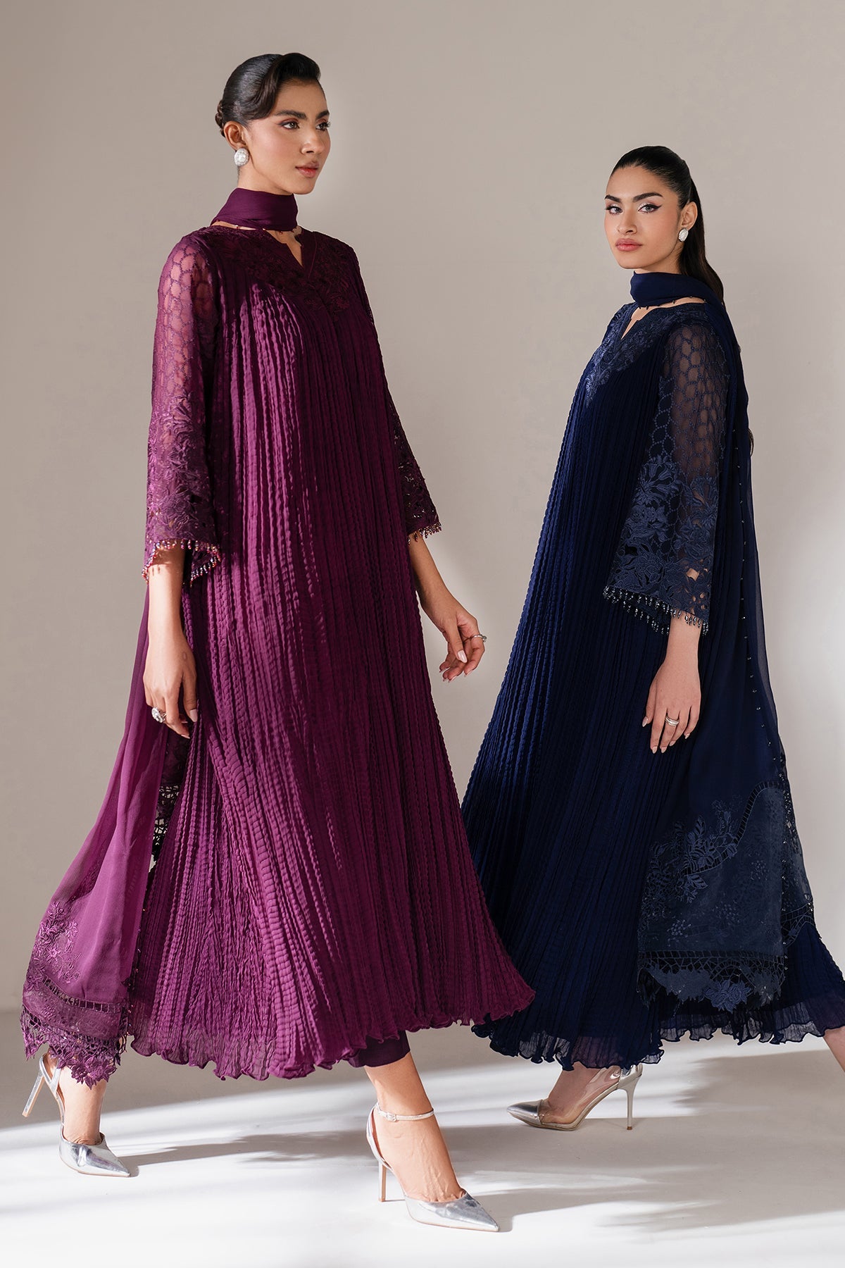 EMBROIDERED CHIFFON PR-1102