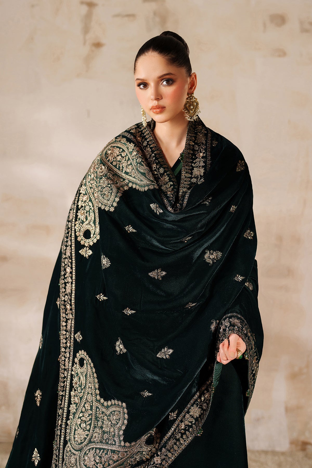 embroidered shawl