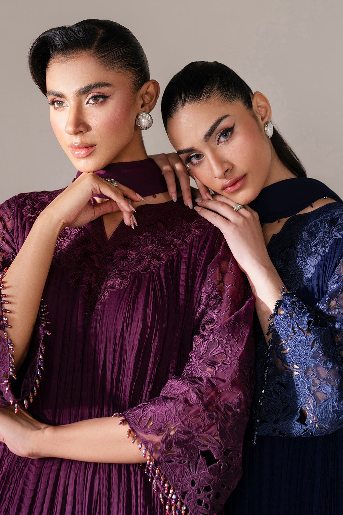 EMBROIDERED CHIFFON PR-1103