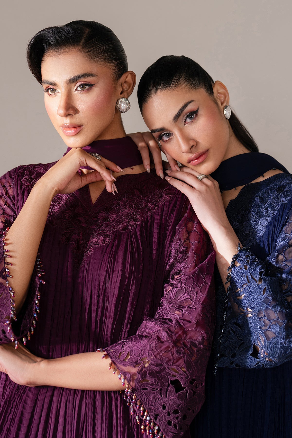 EMBROIDERED CHIFFON PR-1102