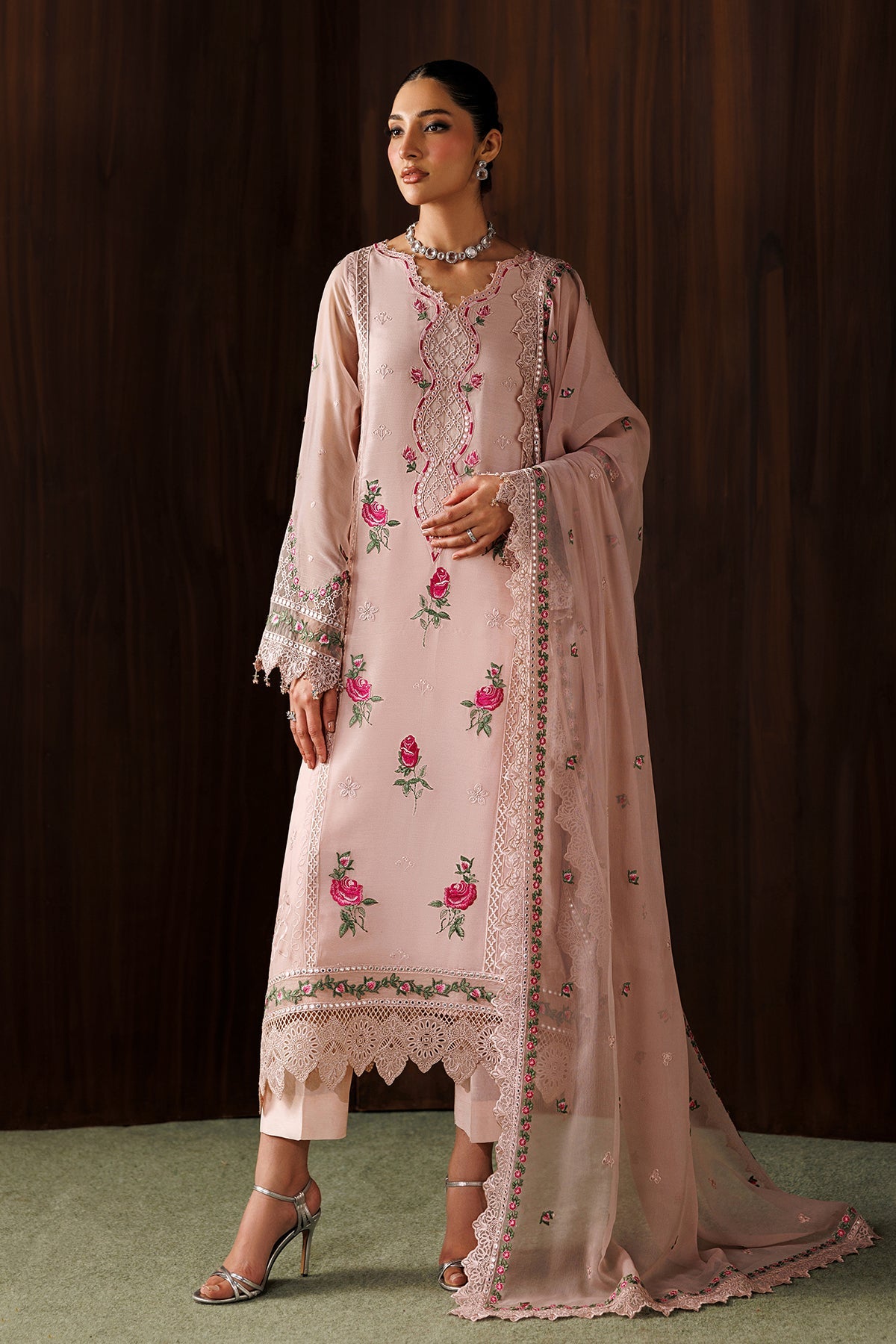 EMBROIDERED CHIFFON SF-4439