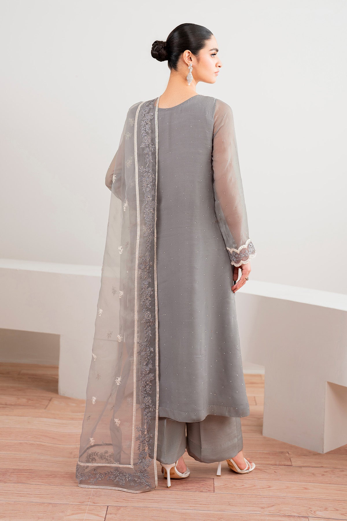 EMBROIDERED CHIFFON PR-991