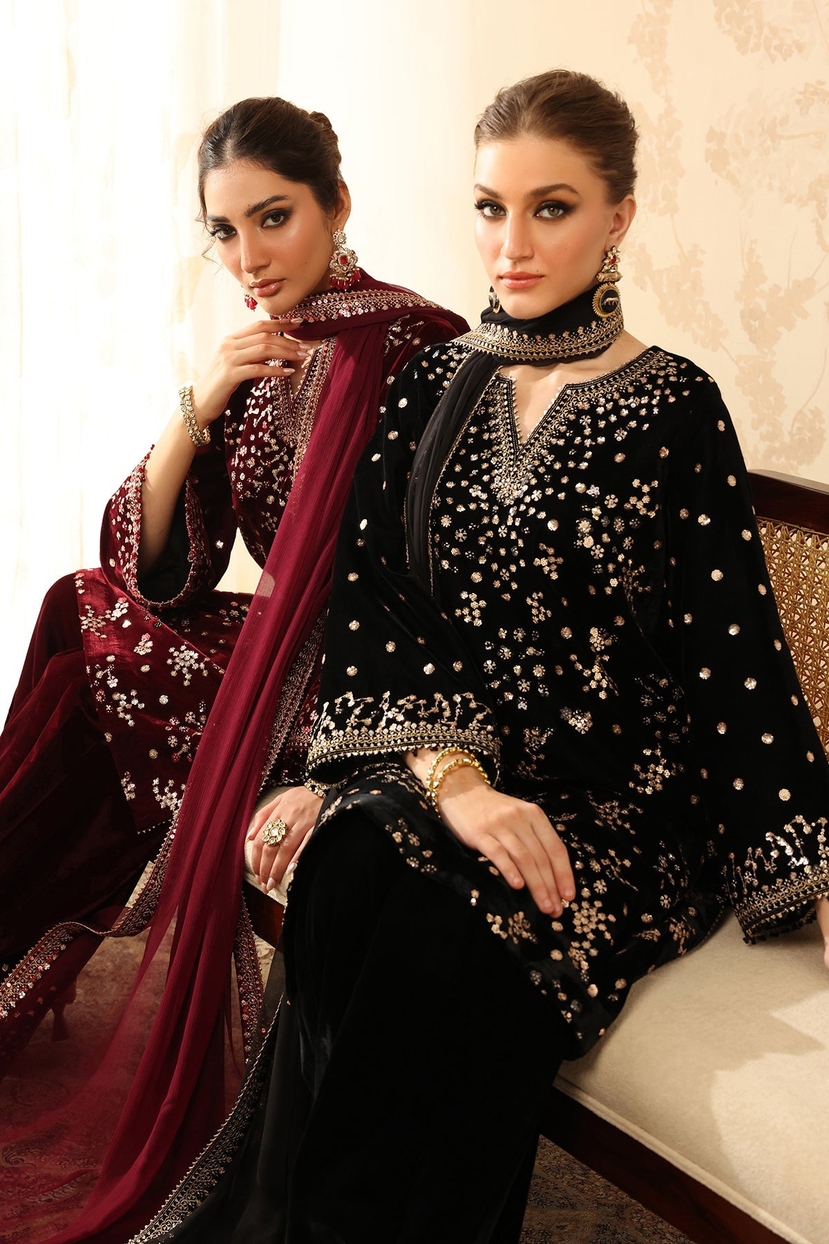 EMBROIDERED VELVET SF-4316
