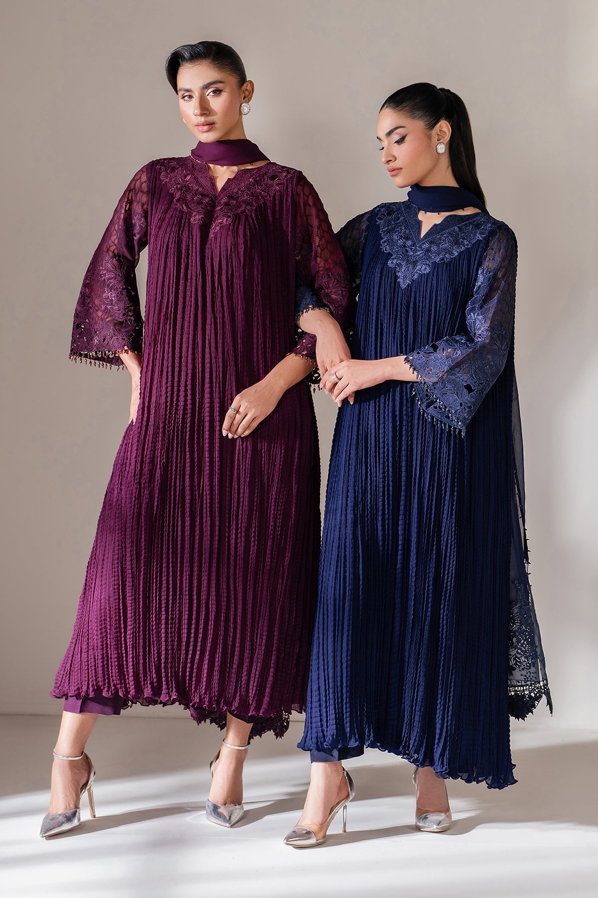EMBROIDERED CHIFFON PR-1102