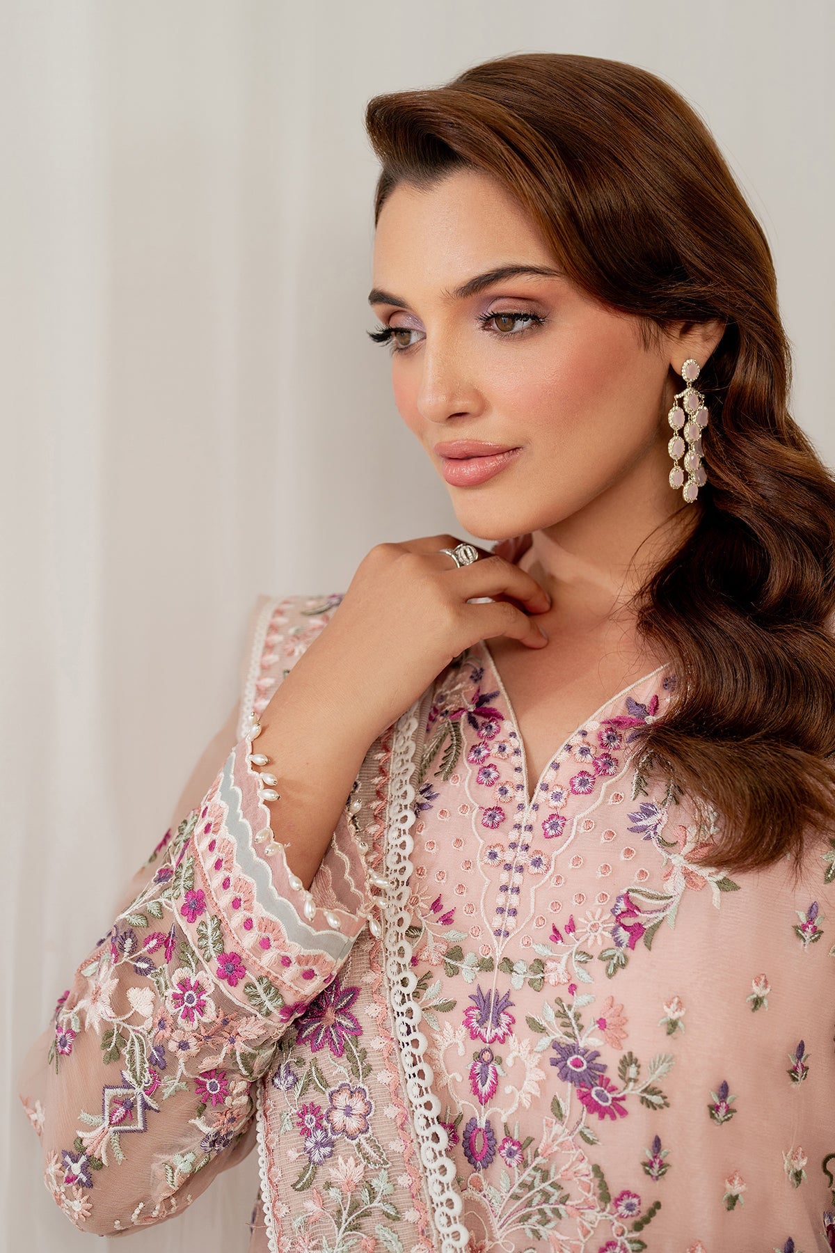 EMBROIDERED CHIFFON SF-4052