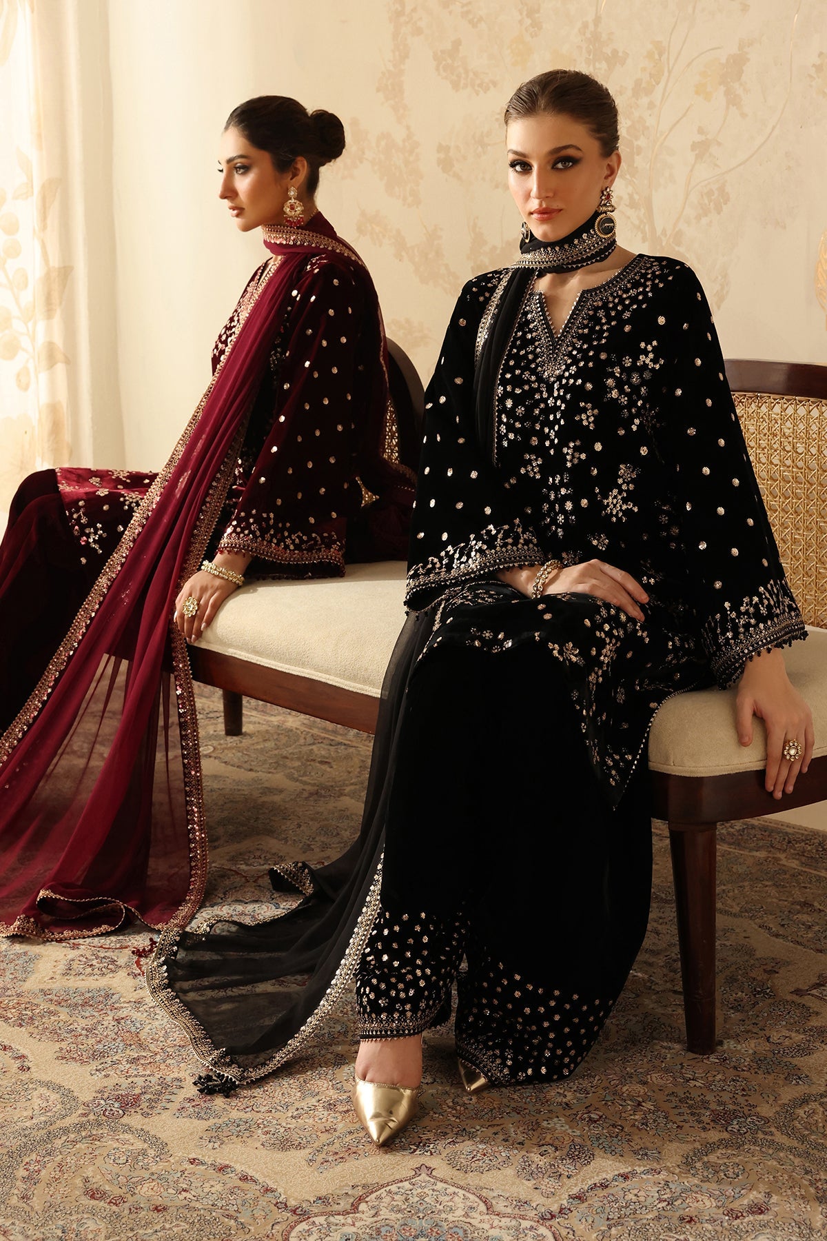 EMBROIDERED VELVET SF-4316