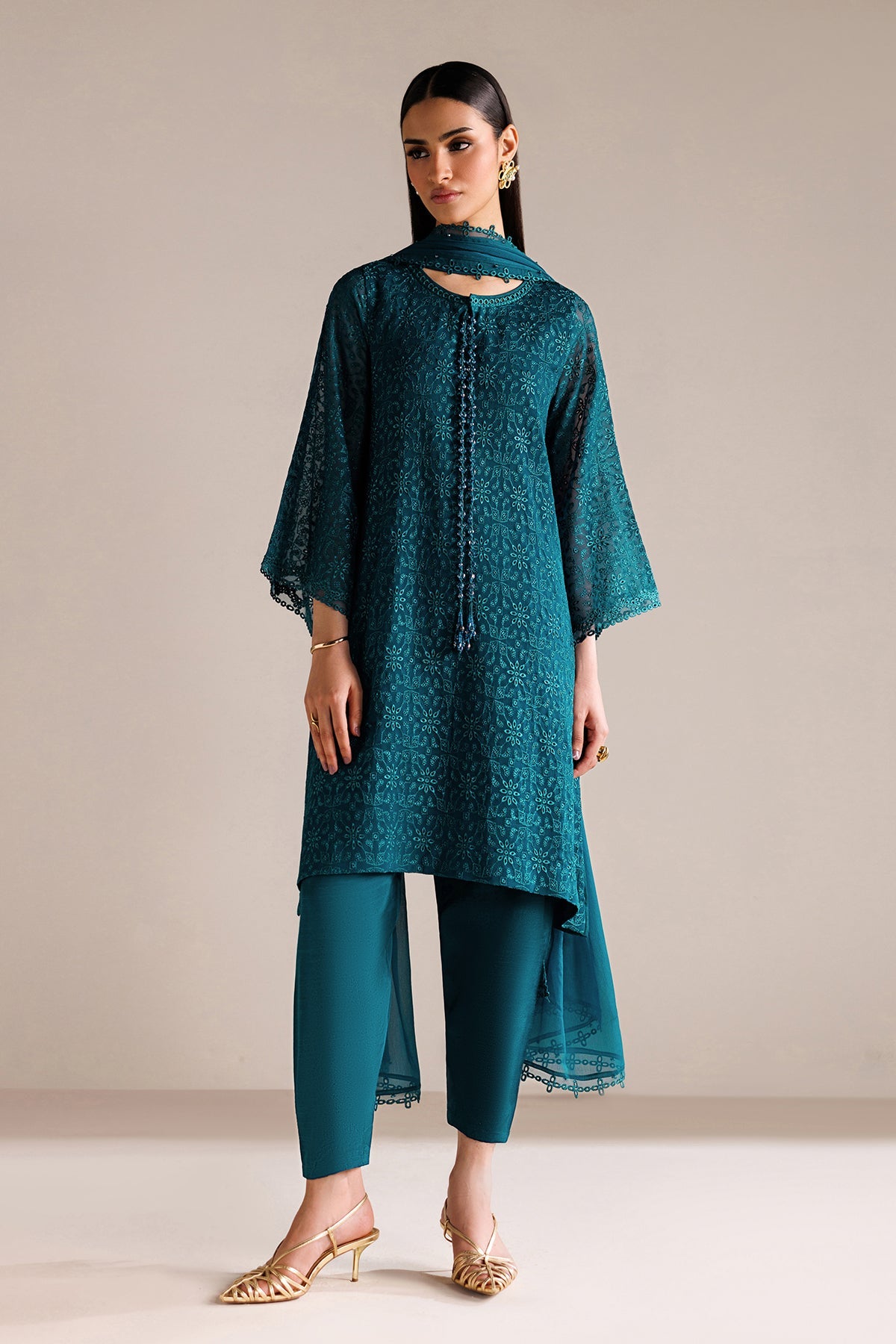 EMBROIDERED CHIFFON PR-1319