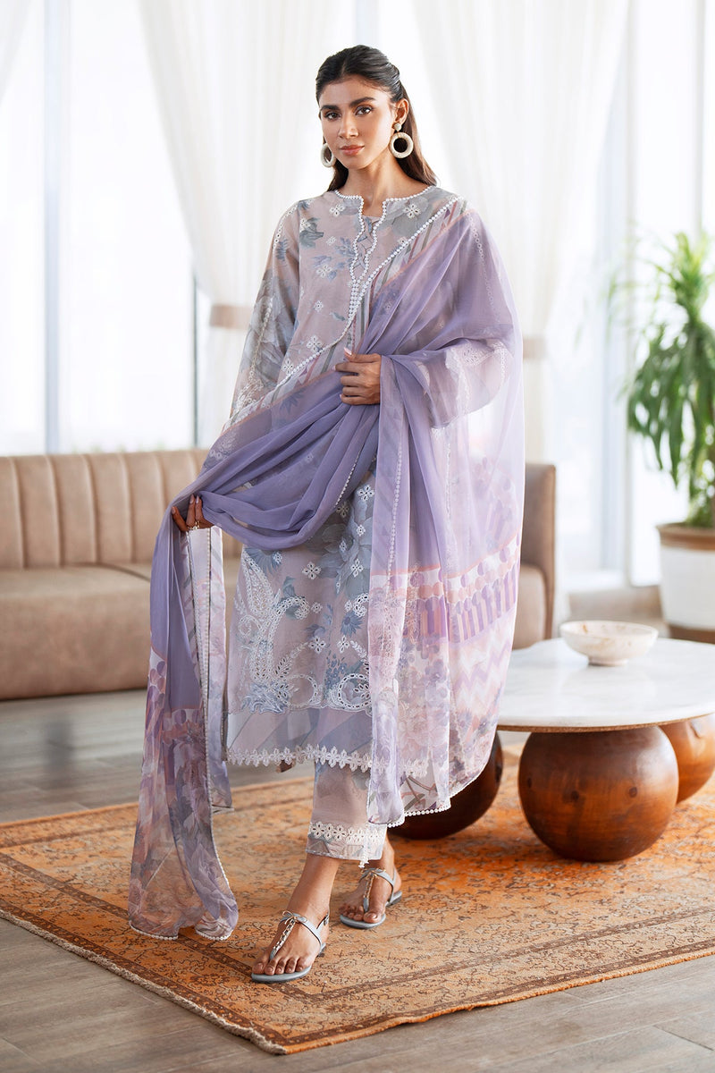 Sarv - Stitched Schiffli Embroidered Lawn Collection 2024 - D 9248