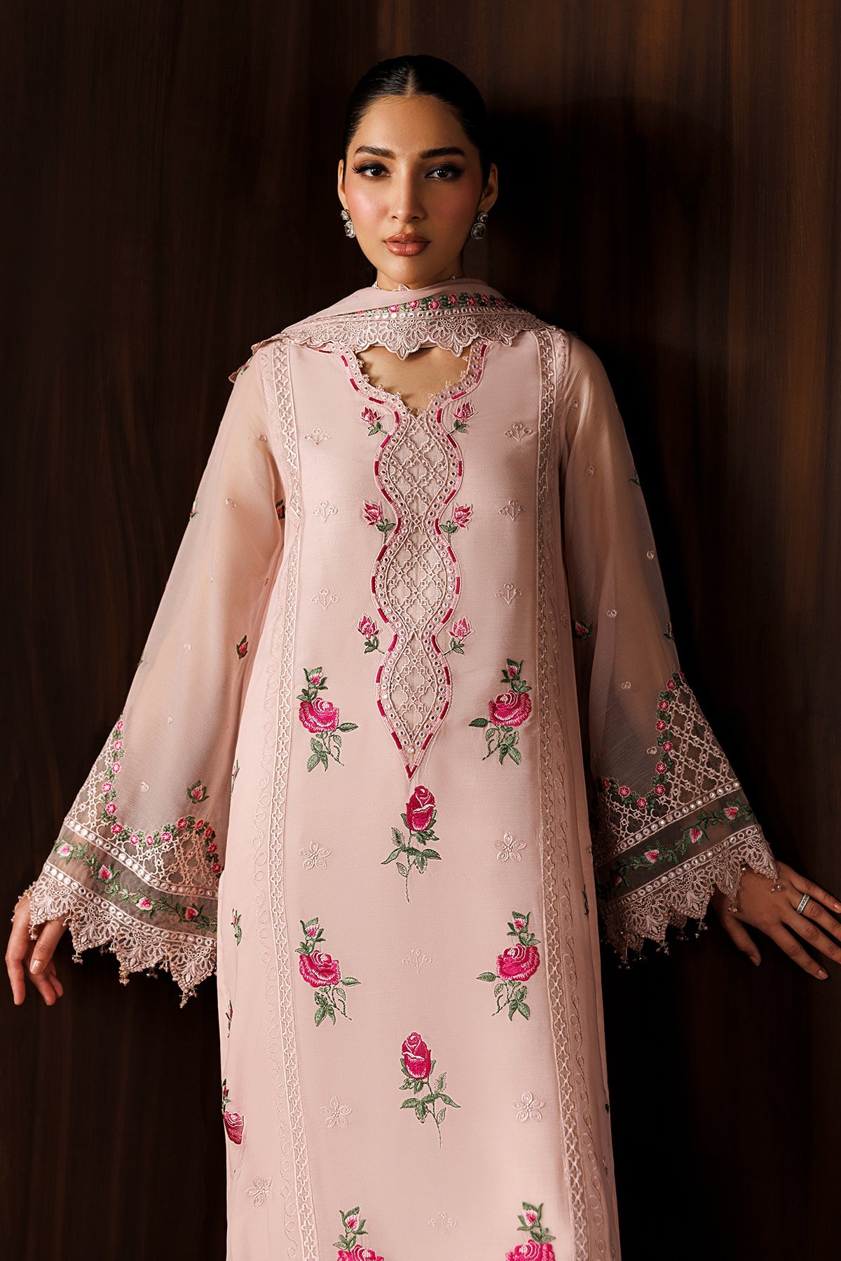 EMBROIDERED CHIFFON UF-4439