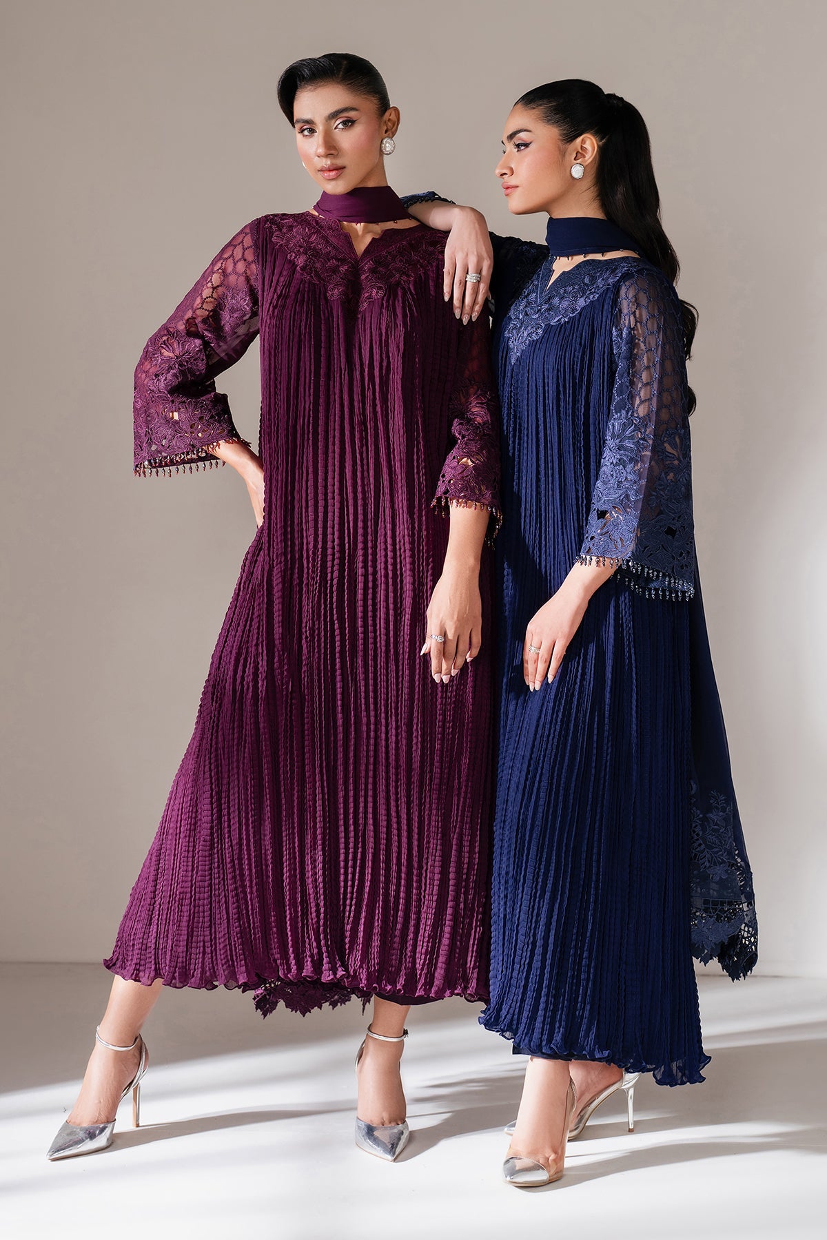EMBROIDERED CHIFFON PR-1102