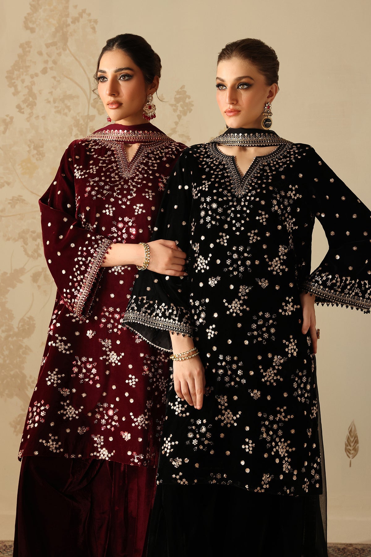 EMBROIDERED VELVET SF-4316