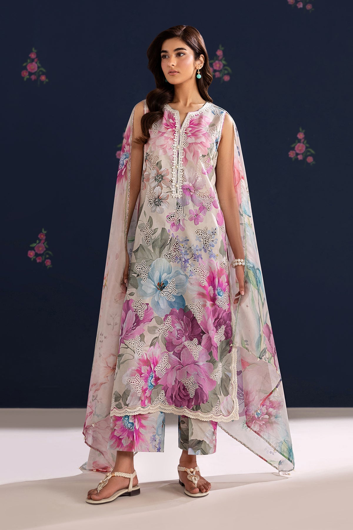 EMBROIDERED LAWN SF-4458