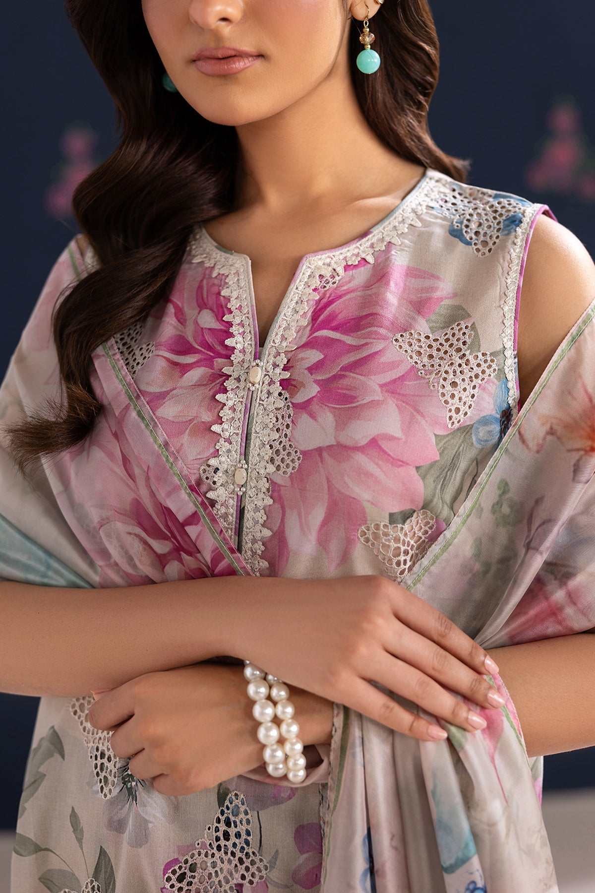 EMBROIDERED LAWN SF-4458