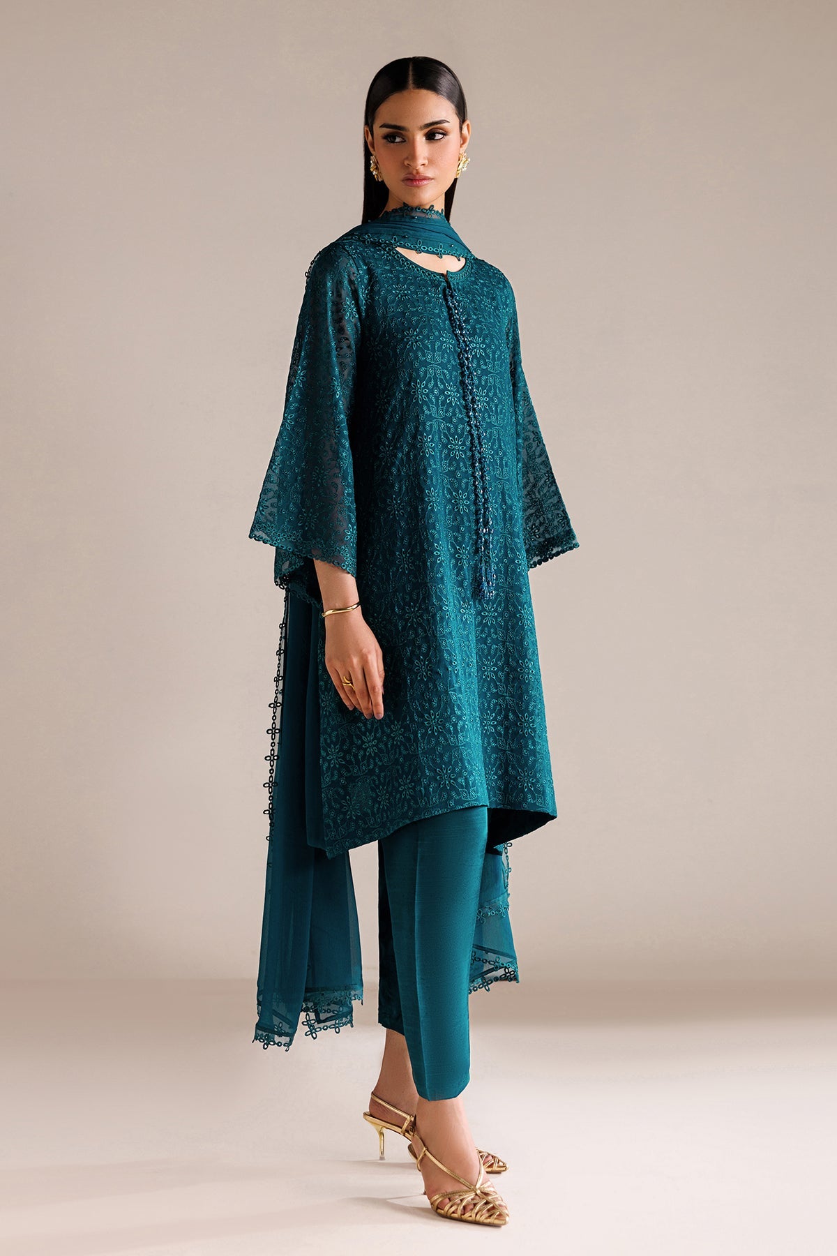 EMBROIDERED CHIFFON PR-1319