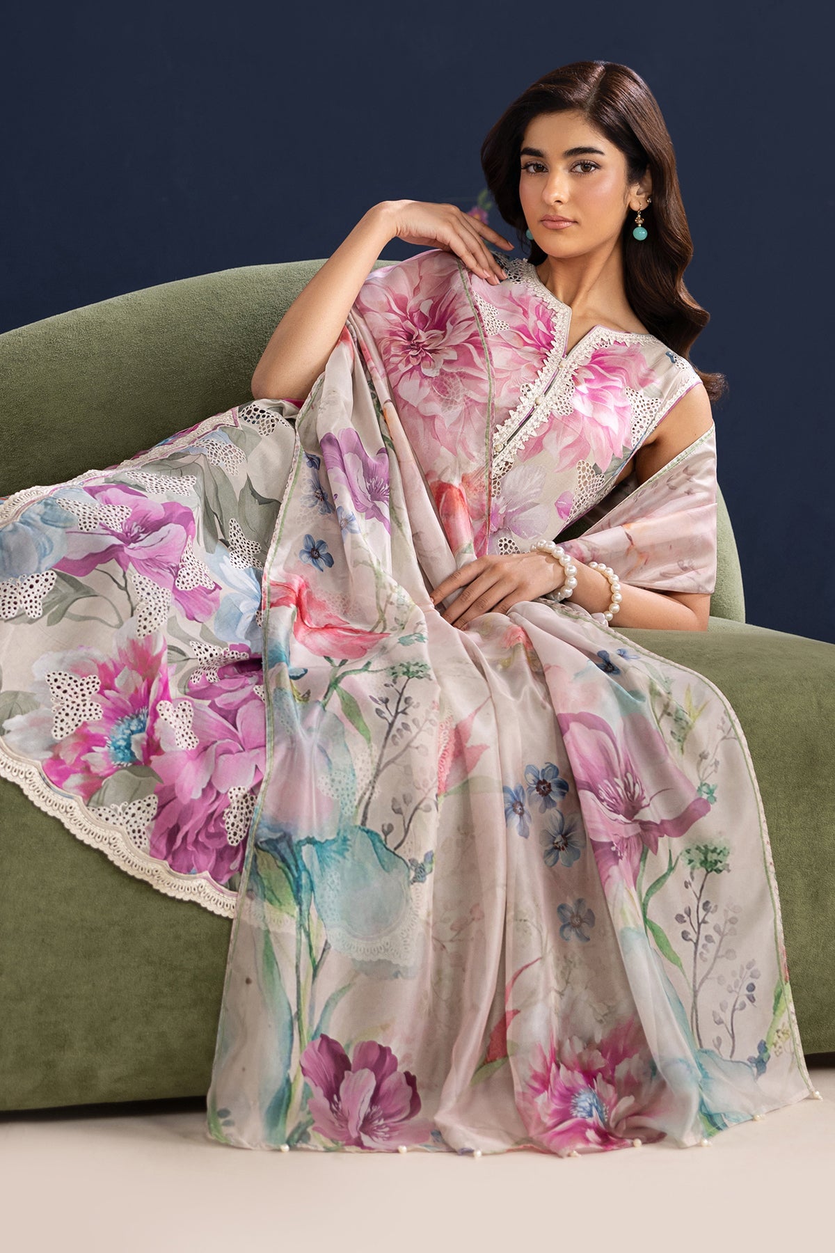EMBROIDERED LAWN SF-4458