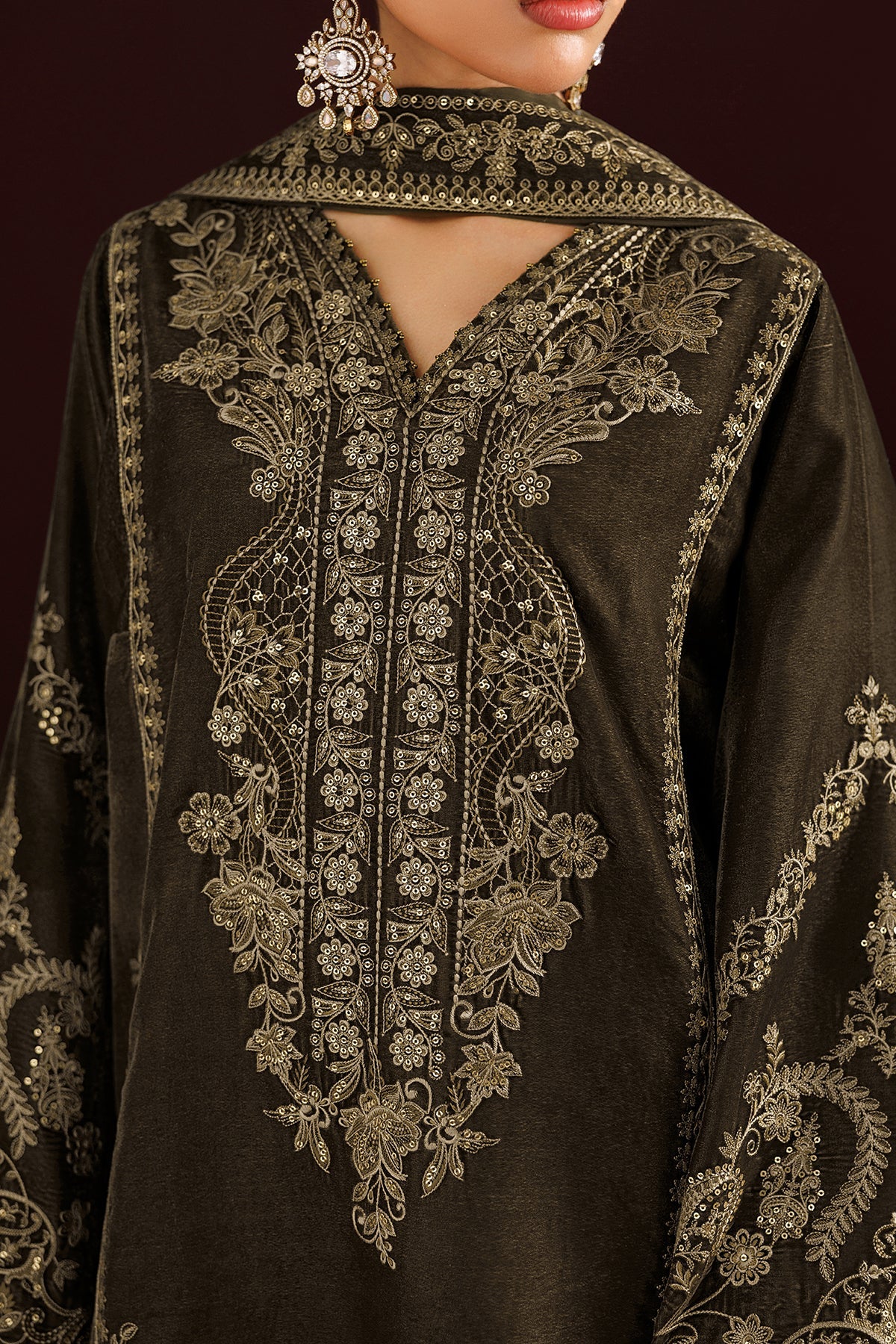 EMBROIDERED VELVET SF-4553