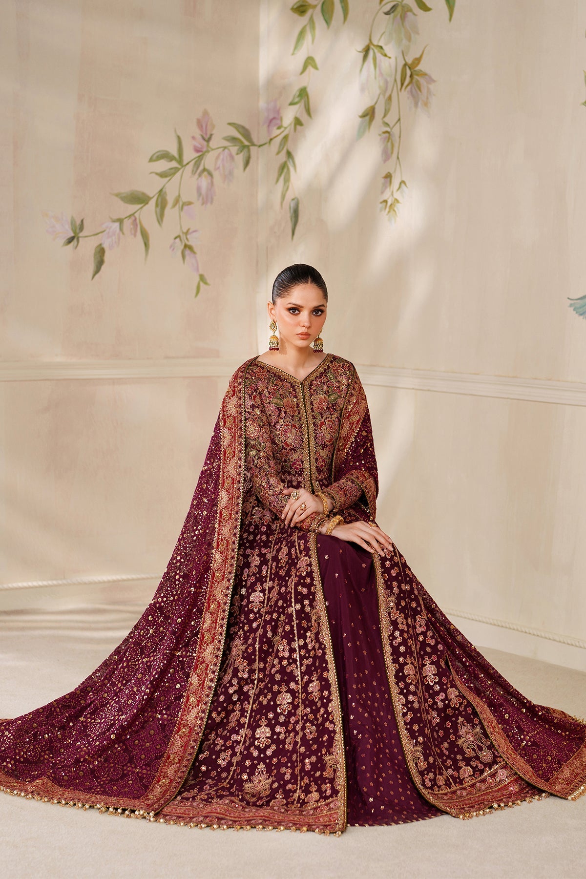 EMBROIDERED CHIFFON CH14-05 UNSTITCHED