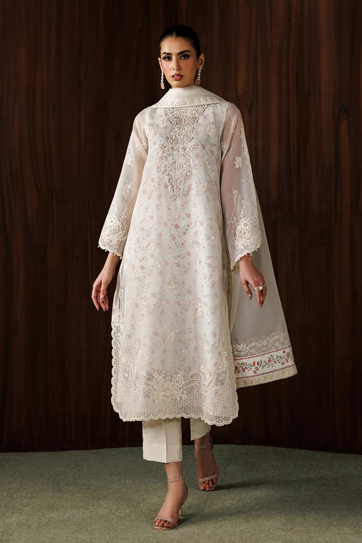 EMBROIDERED COTTON NET SF-4440