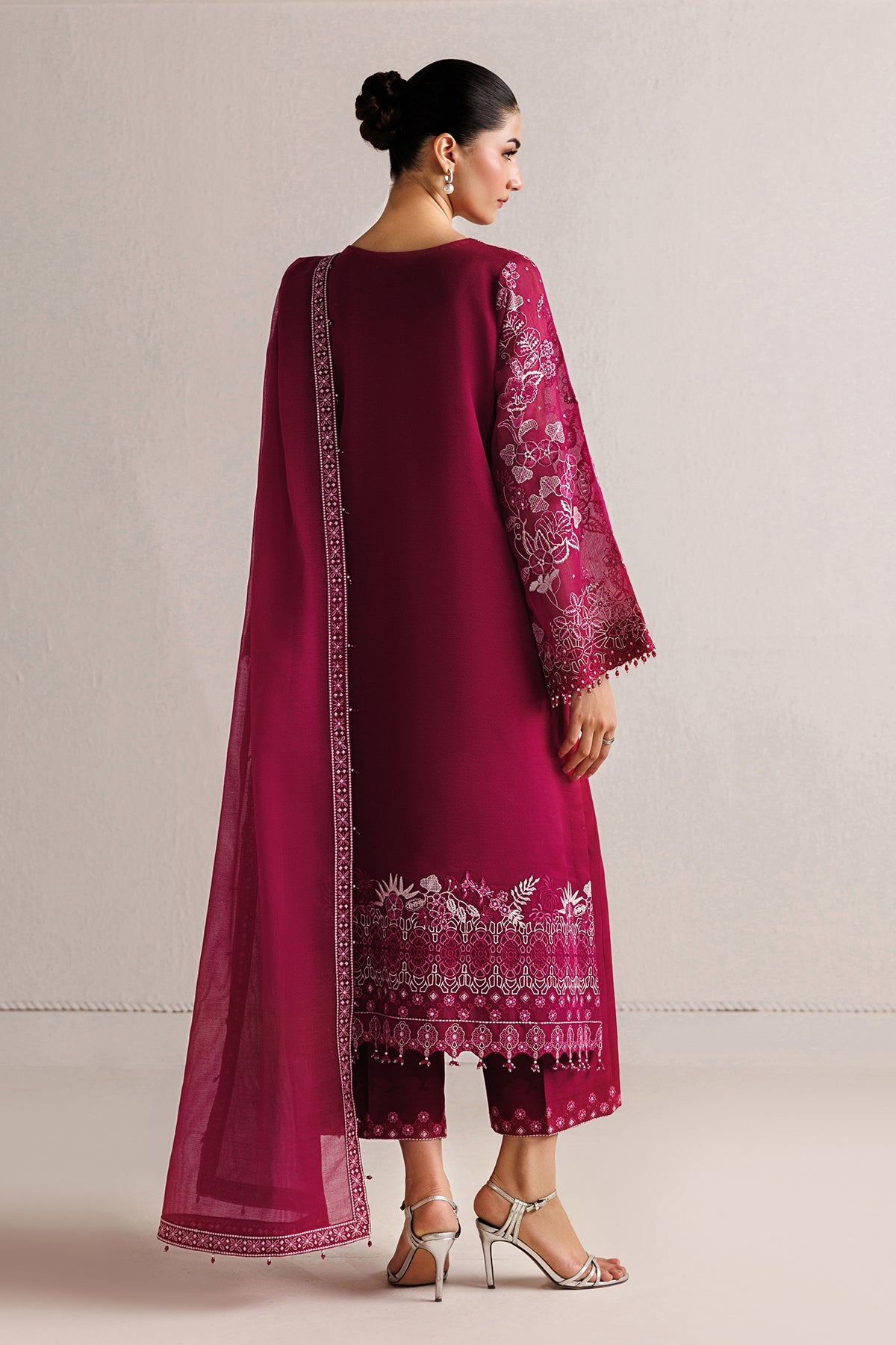 EMBROIDERED COTTON NET UF-4511