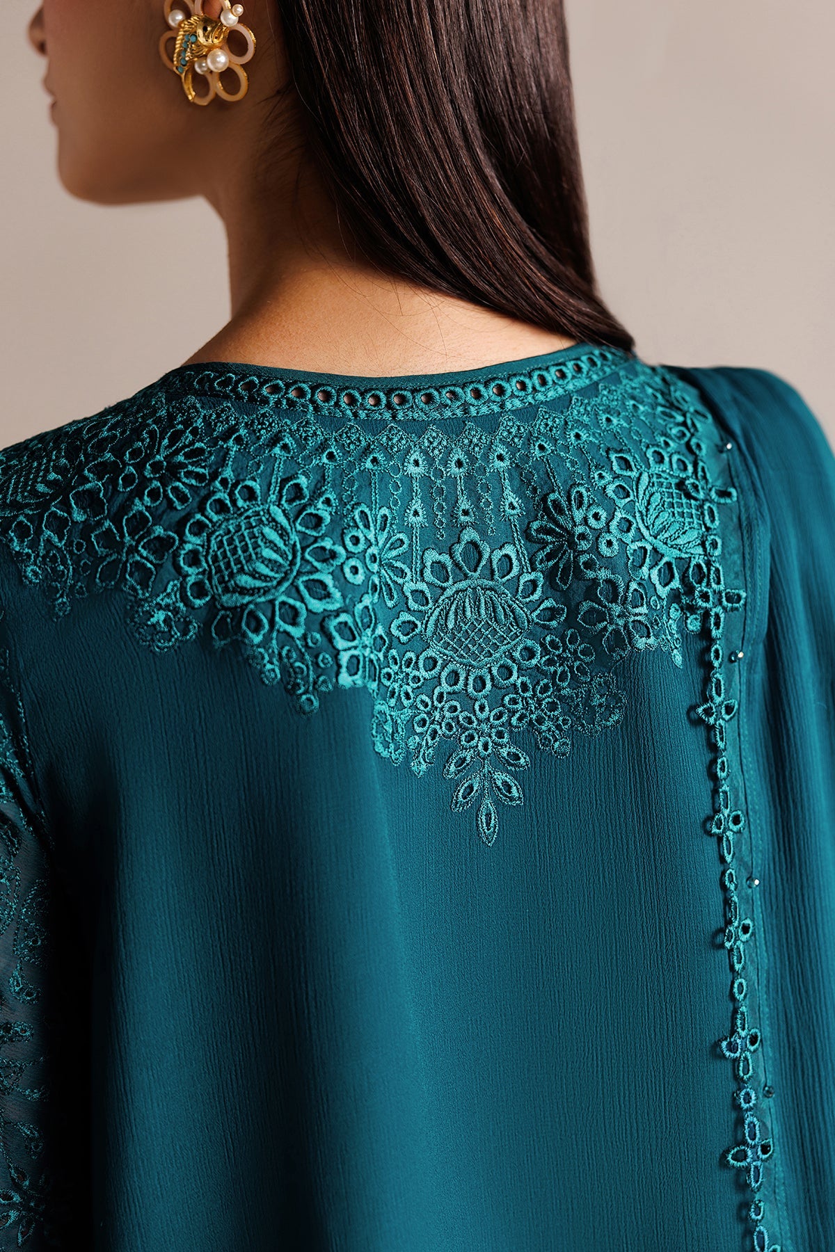 EMBROIDERED CHIFFON PR-1319