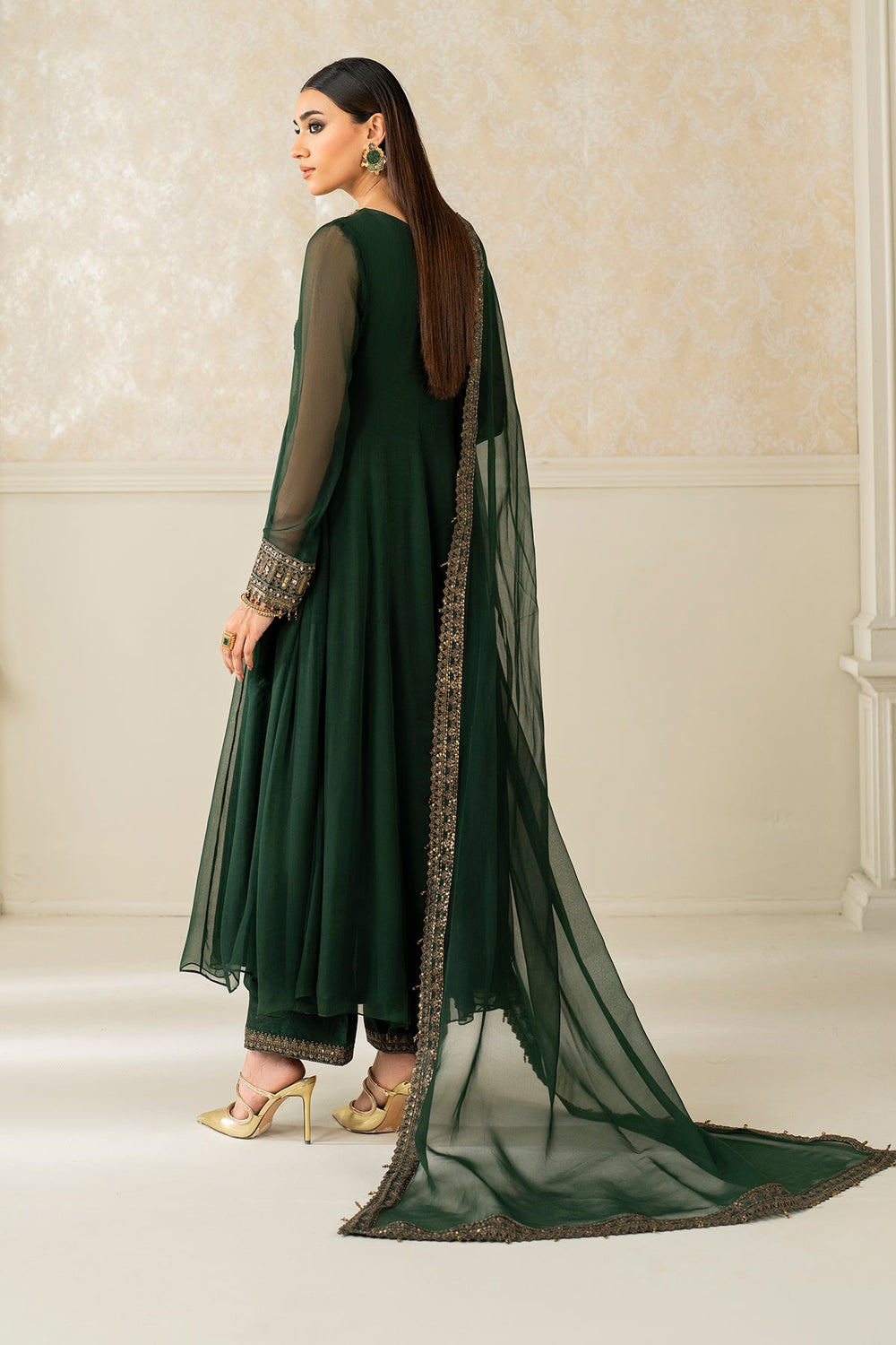Rangeen Eid Festive Luxe Pret Sheesha Silk 3 Piece Sehar  - Festive Collection