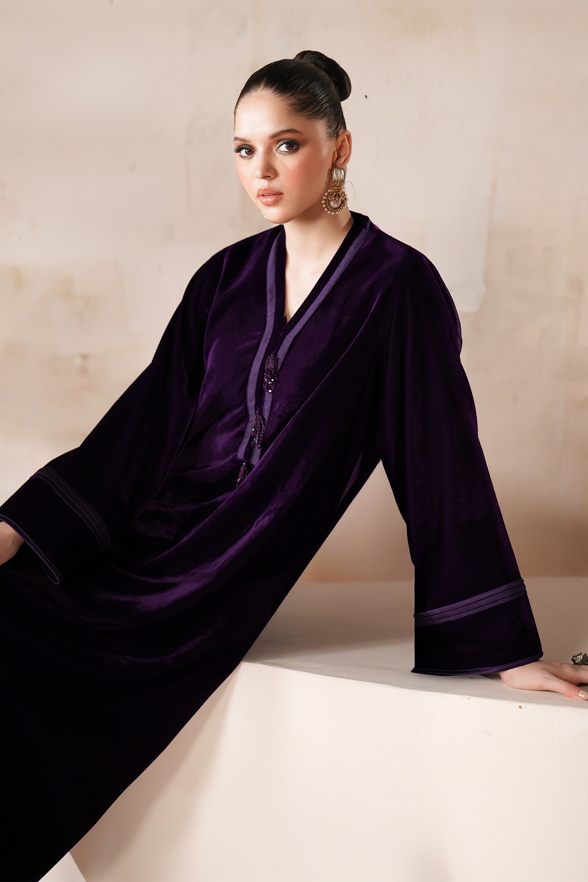 SOLID VELVET SUIT EN-1228