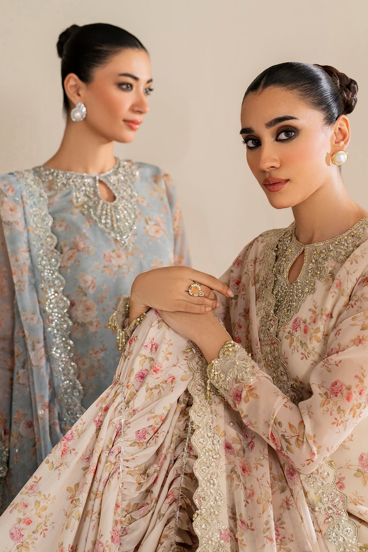 EMBROIDERED CHIFFON SF-4165
