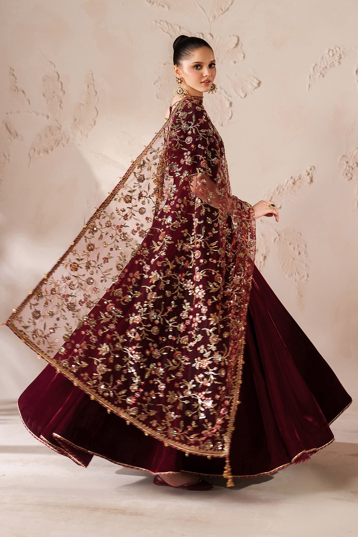 EMBROIDERED VELVET PR-1211