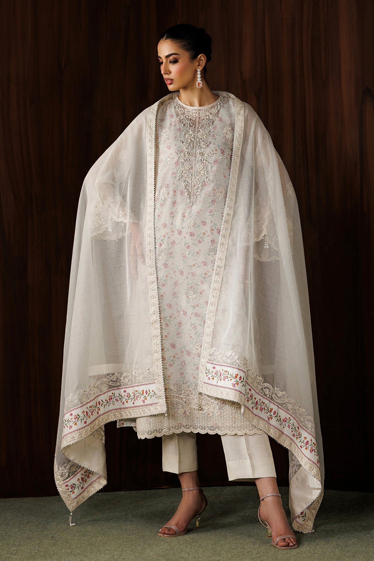 EMBROIDERED COTTON NET SF-4440