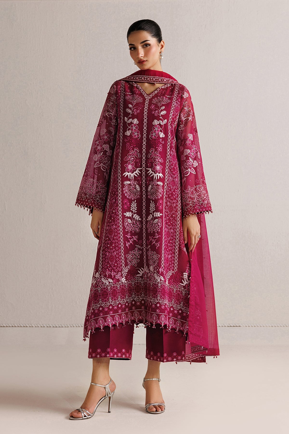 EMBROIDERED COTTON NET UF-4511