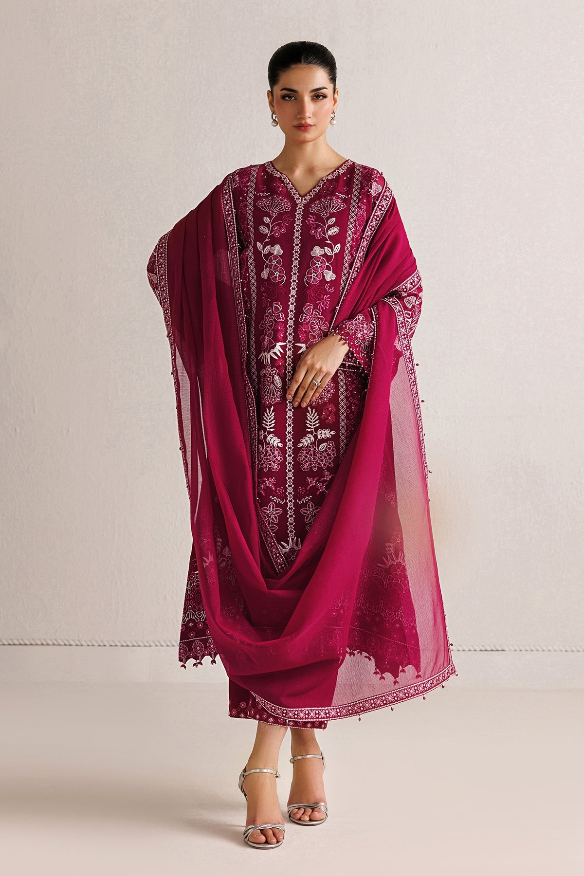 EMBROIDERED COTTON NET UF-4511