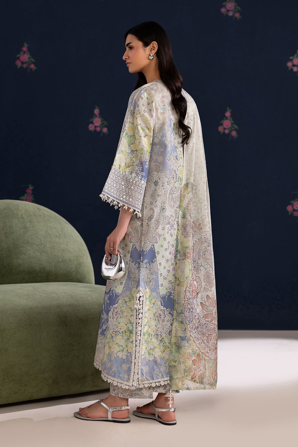 EMBROIDERED LAWN UF-4459