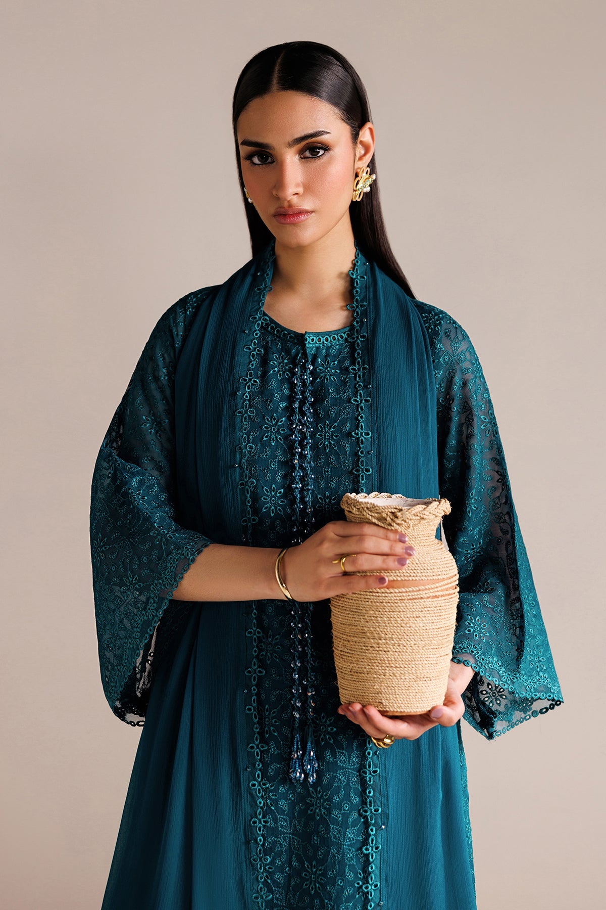 EMBROIDERED CHIFFON PR-1319