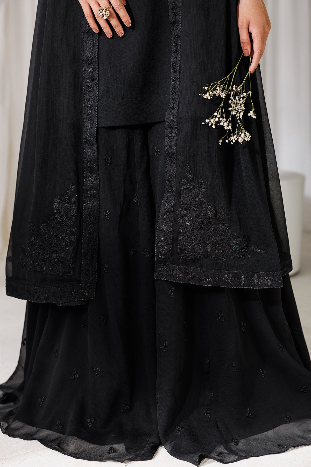 EMBROIDERED CHIFFON EN-1306