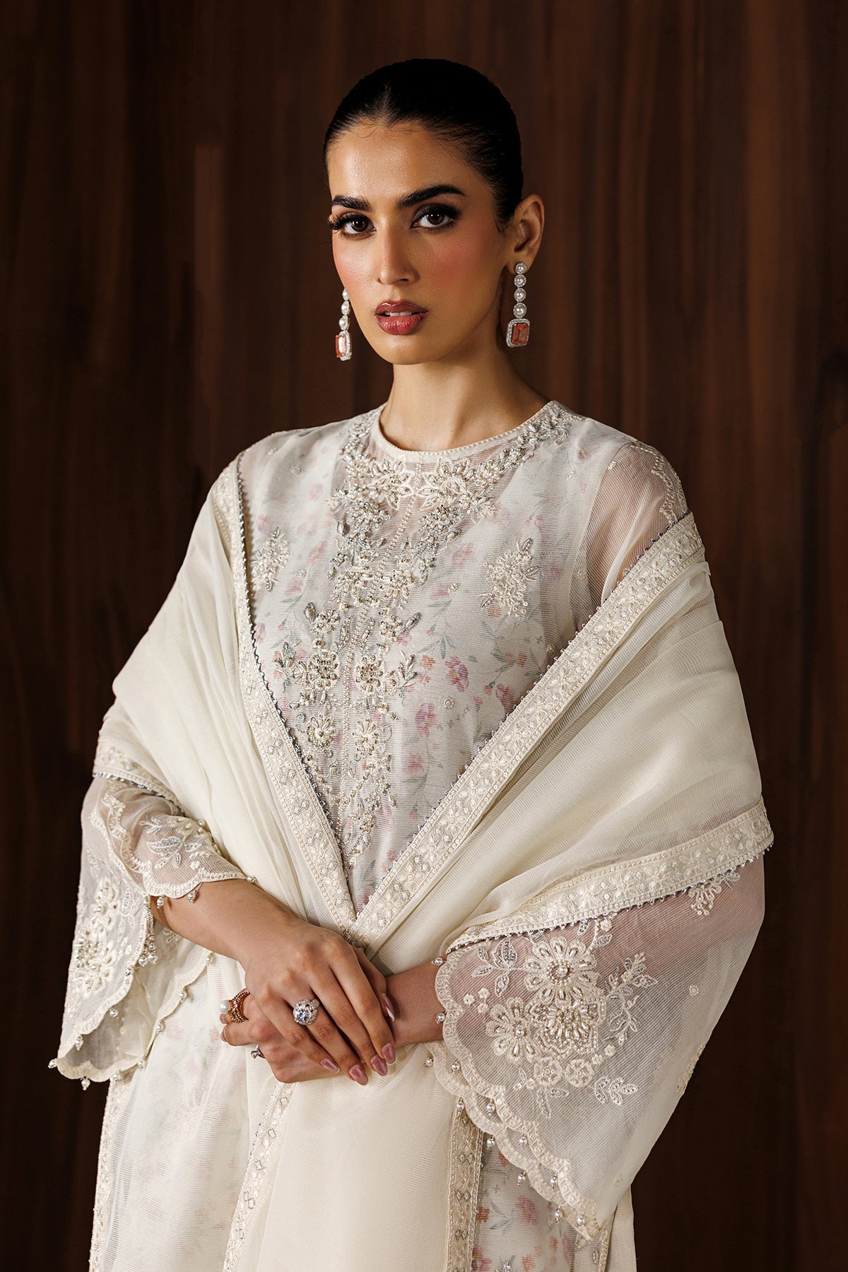 EMBROIDERED COTTON NET SF-4440